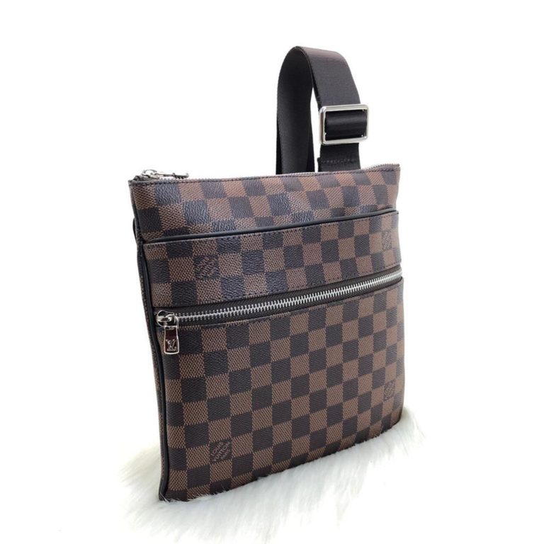 louis vuitton canta Valmy Postaci kahve damier unisex 25x25