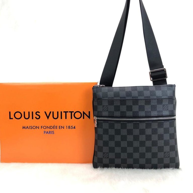 louis vuitton canta Valmy Postaci siyah damier unisex 25x25