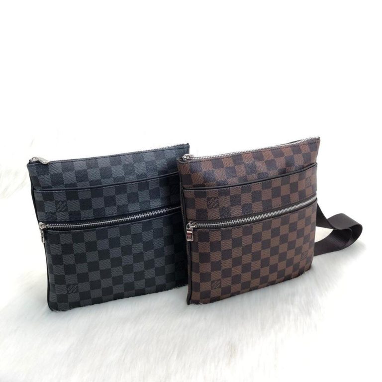 louis vuitton canta Valmy Postaci siyah damier unisex 25x25