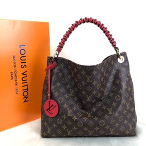 louis vuitton canta artsy MM kirmizi ithal kumas simetrik kesim 41x32cm