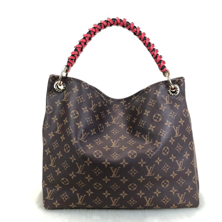 louis vuitton canta artsy MM kirmizi ithal kumas simetrik kesim 41x32cm
