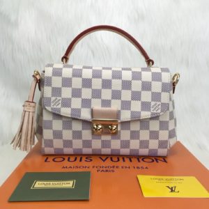 louis vuitton canta croisette damier beyaz 22x16