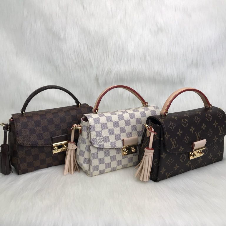 louis vuitton canta croisette damier beyaz 22x16