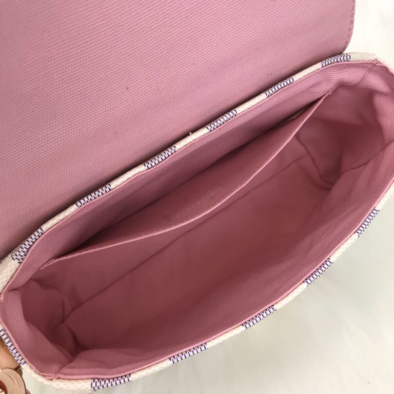 louis vuitton canta croisette damier beyaz 22x16