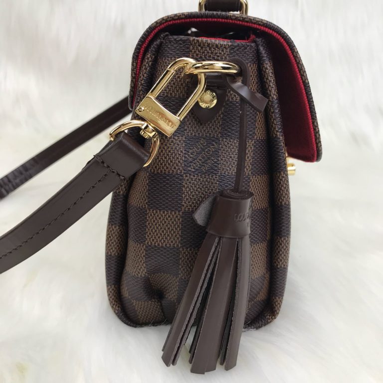 louis vuitton canta croisette damier kahve 22x16