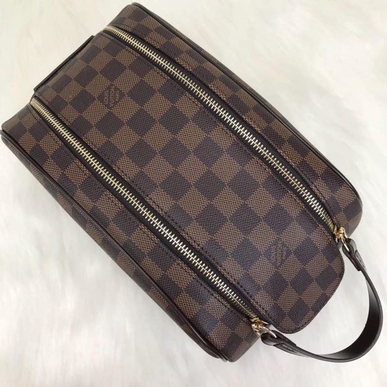 louis vuitton canta erkek el cantasi Toiletry Pouch kahve 28x16