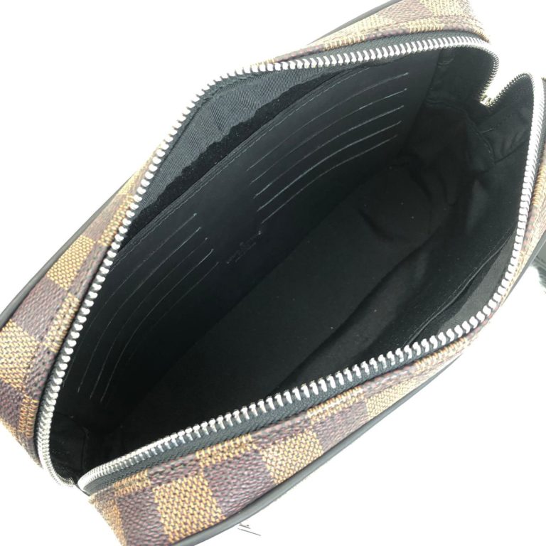 louis vuitton canta erkek kasai kahve damien clutch el cantasi 25x16x6
