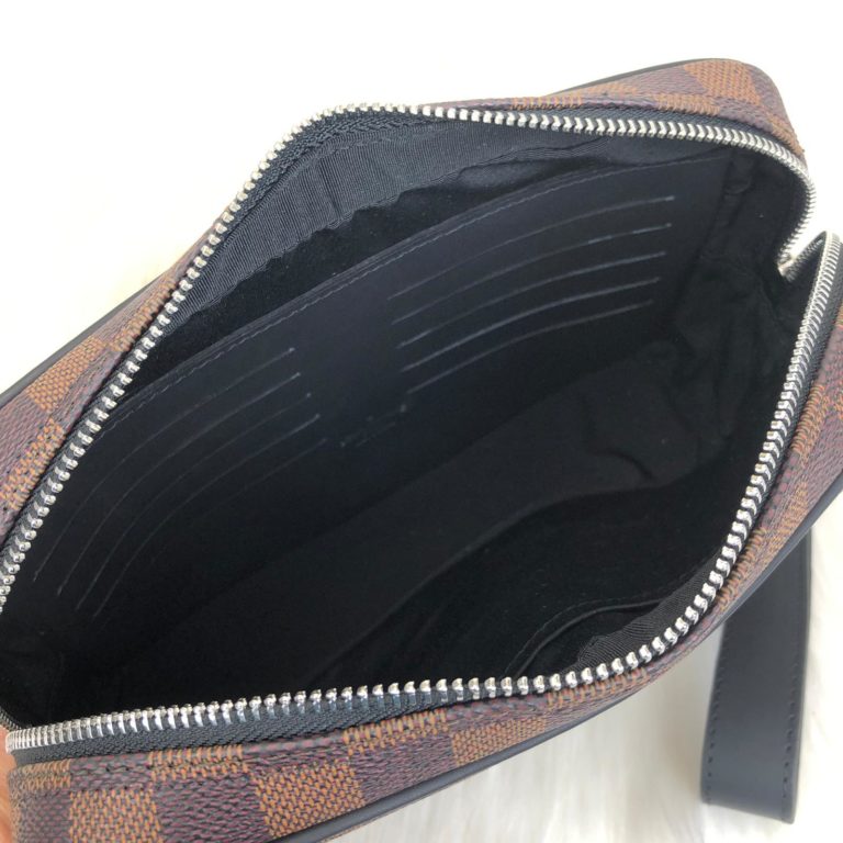 louis vuitton canta erkek kasai kahve damien clutch el cantasi 25x16x6
