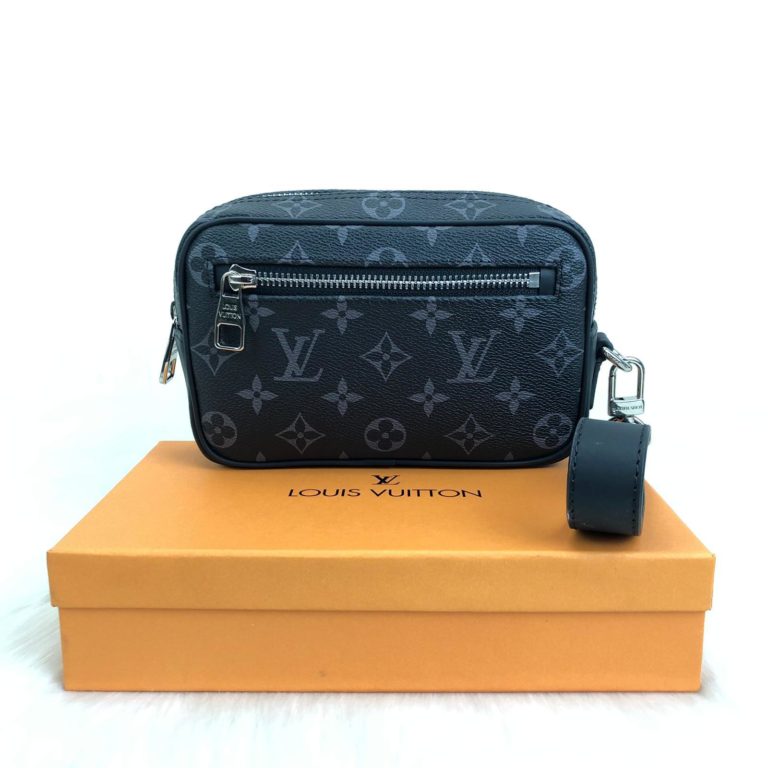louis vuitton canta erkek kasai siyah clutch el cantasi 19x12