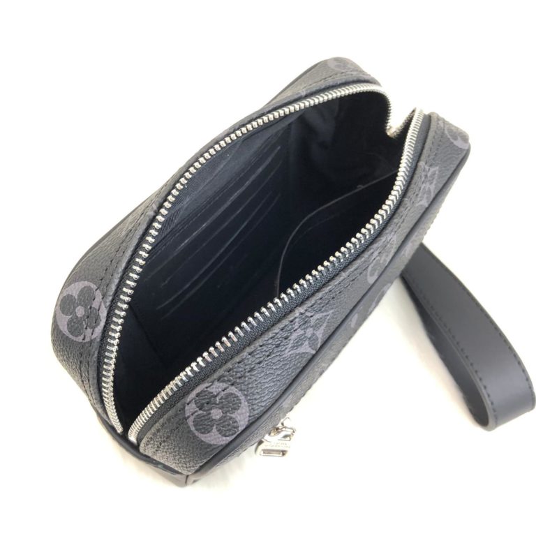 louis vuitton canta erkek kasai siyah clutch el cantasi 19x12