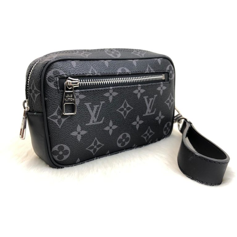 louis vuitton canta erkek kasai siyah clutch el cantasi 19x12