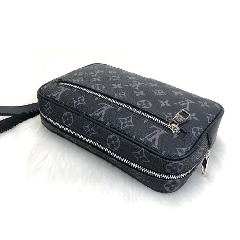 louis vuitton canta erkek kasai siyah clutch el cantasi 25x16x6
