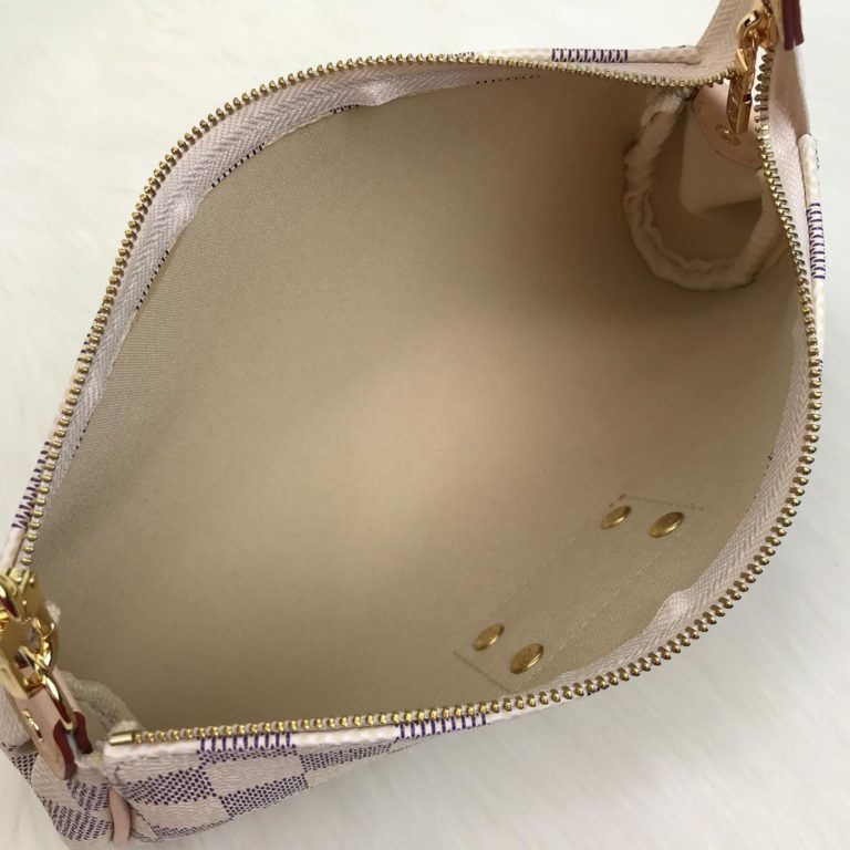 louis vuitton canta eva clutch damier beyaz 25x14