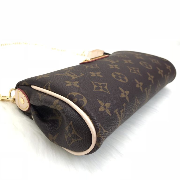 louis vuitton canta eva clutch monogram desen 25x14