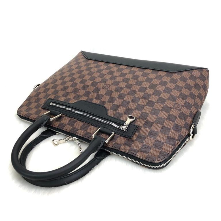 louis vuitton canta evrak laptop cantasi kahve damier unisex 40x30x8