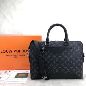 louis vuitton canta evrak laptop cantasi monogram siyah unisex 40x30x8