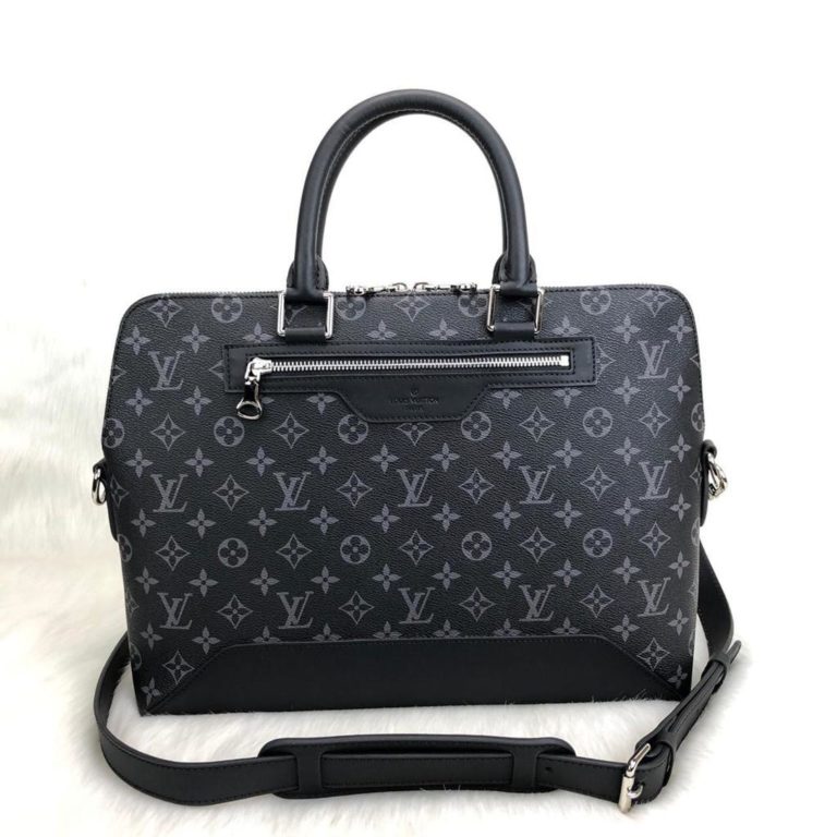 louis vuitton canta evrak laptop cantasi monogram siyah unisex 40x30x8