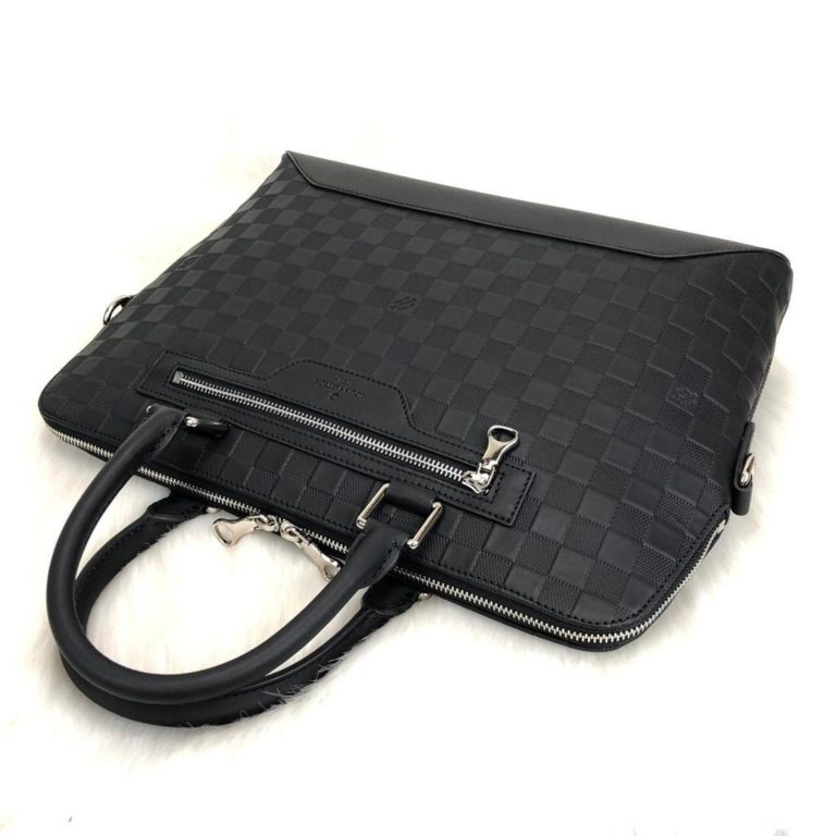 louis vuitton canta evrak laptop cantasi siyah unisex  40x30x8