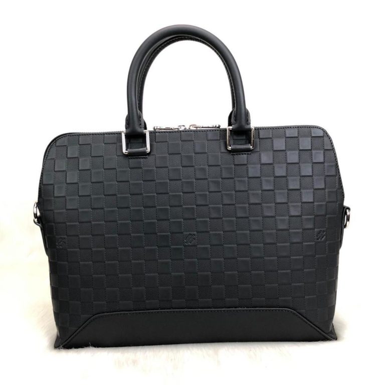louis vuitton canta evrak laptop cantasi siyah unisex  40x30x8