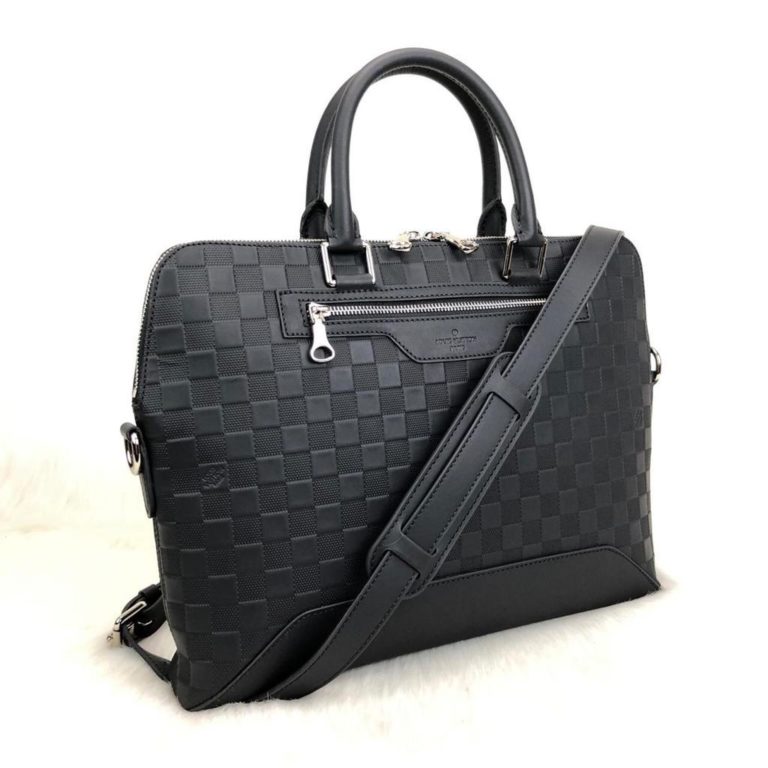 louis vuitton canta evrak laptop cantasi siyah unisex  40x30x8
