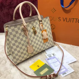 louis vuitton canta flower tote damier beyaz 34x24x13