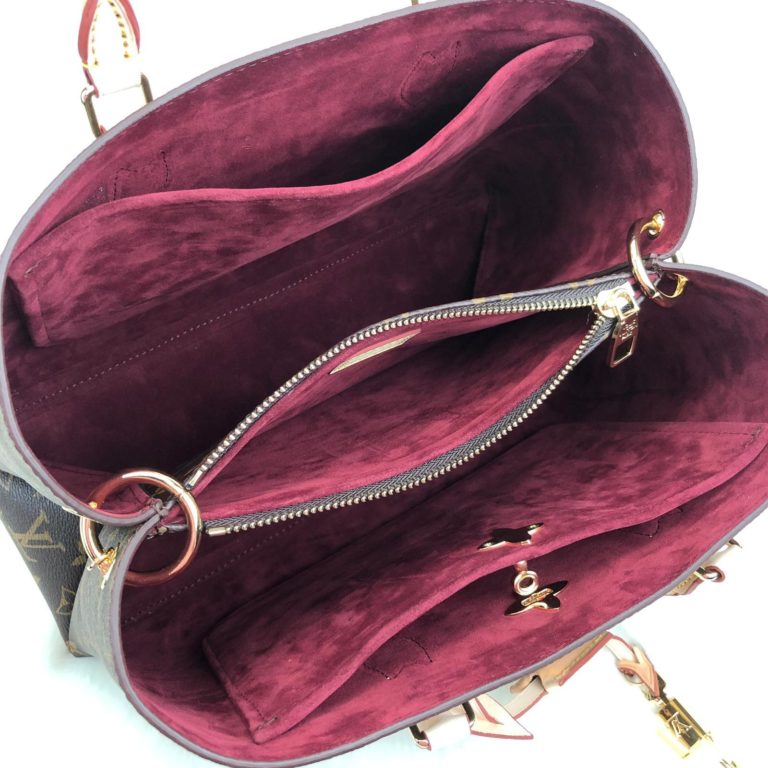 louis vuitton canta flower tote kilitli capraz askili 34x24