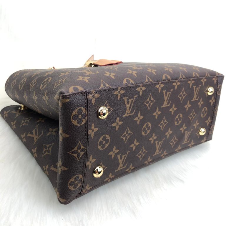 louis vuitton canta flower tote kilitli capraz askili 34x24