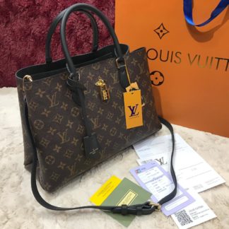louis vuitton canta flower tote monogram siyah 34x24x13