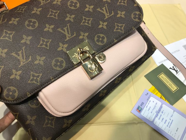 louis vuitton canta marignan pudra pembe 32x25