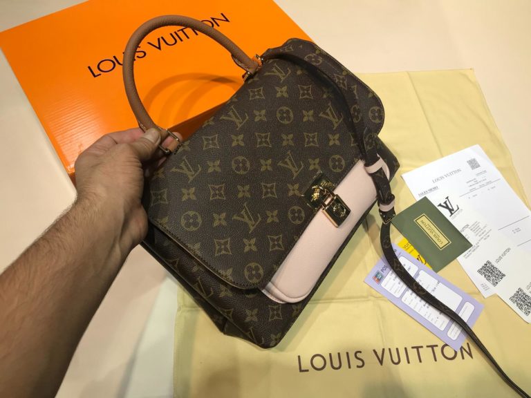 louis vuitton canta marignan pudra pembe 32x25