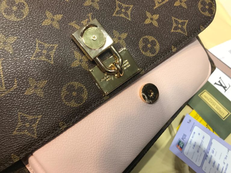 louis vuitton canta marignan pudra pembe 32x25