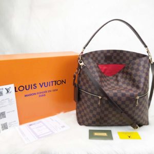 louis vuitton canta melie damier kahve 42x35