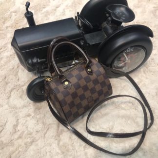 louis vuitton canta nano boy kahve 14cm