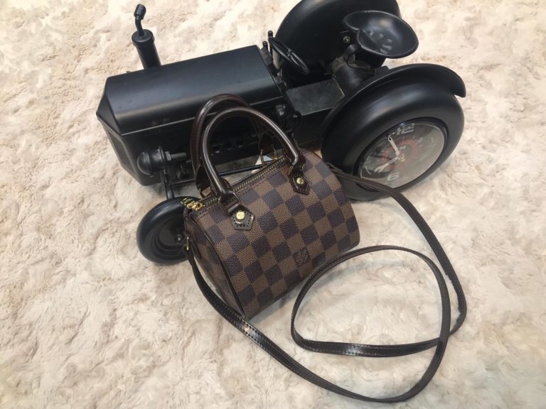 louis vuitton canta nano boy kahve 14cm