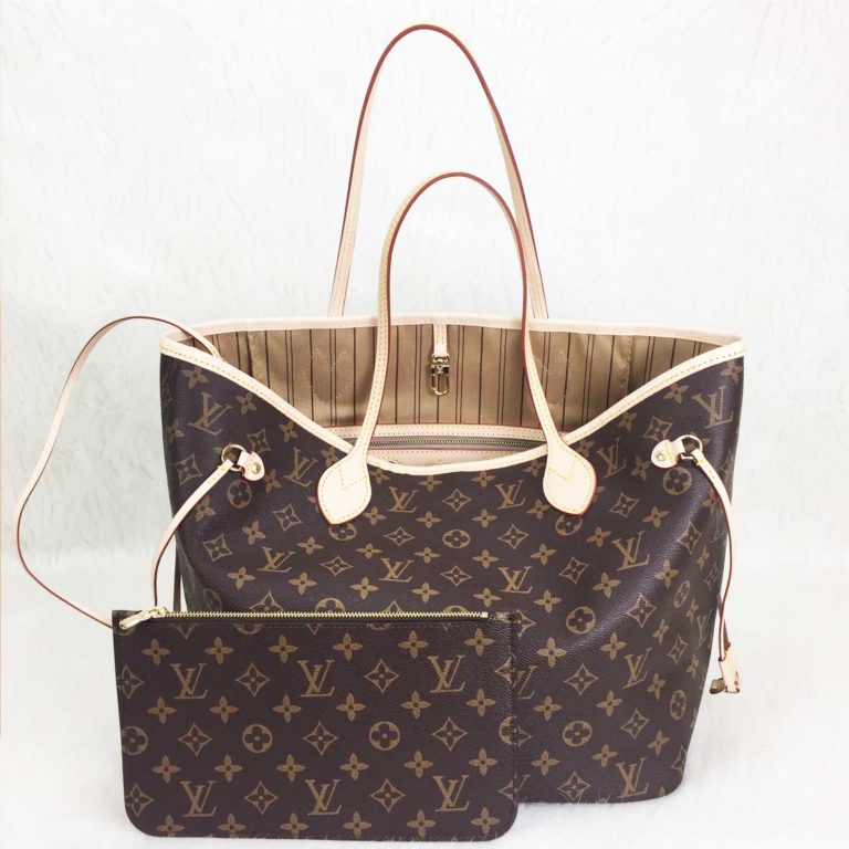 louis vuitton canta neverfull klasik desen 32x29x14