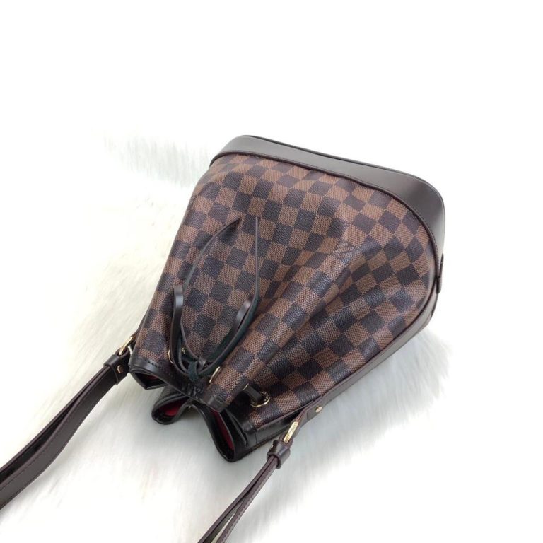 louis vuitton canta petit noe buzgulu kahve damier 27x27x21
