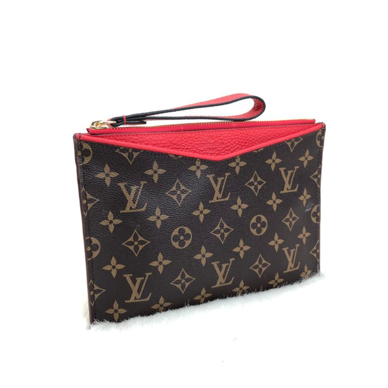 louis vuitton canta portfoy kirmizi monogram 24x17