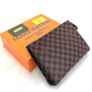 louis vuitton canta portfoy toiletry kahve damier 26x20