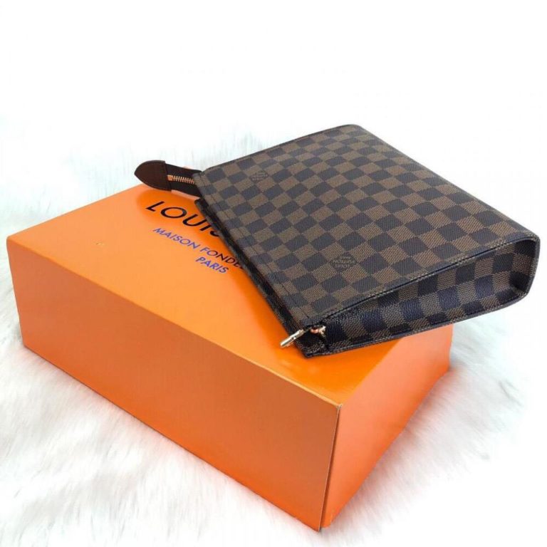 louis vuitton canta portfoy toiletry kahve damier 26x20