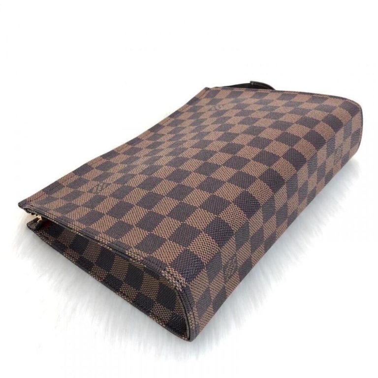 louis vuitton canta portfoy toiletry kahve damier 26x20