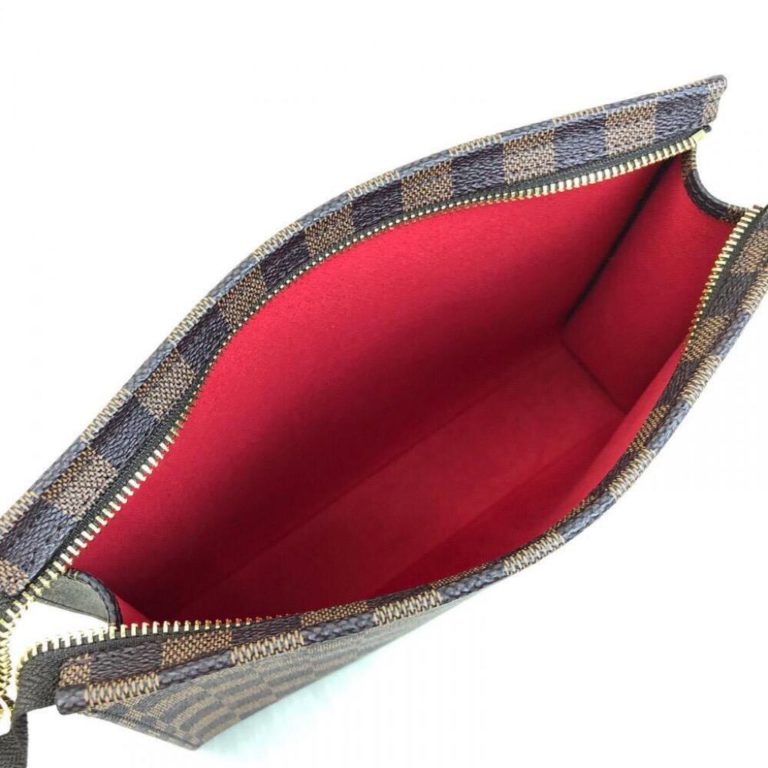 louis vuitton canta portfoy toiletry kahve damier 26x20