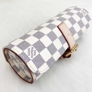 louis vuitton canta saat cantasi beyaz damier 3 case 20x8