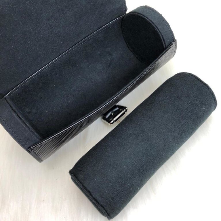 louis vuitton canta saat cantasi siyah 3 case 20x8