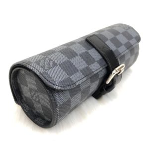 louis vuitton canta saat cantasi siyah damier 3 case 20x8