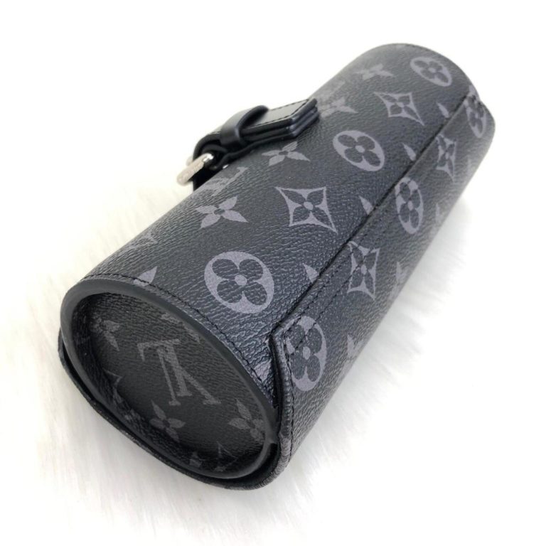 louis vuitton canta saat cantasi siyah watch 3 case 20x8