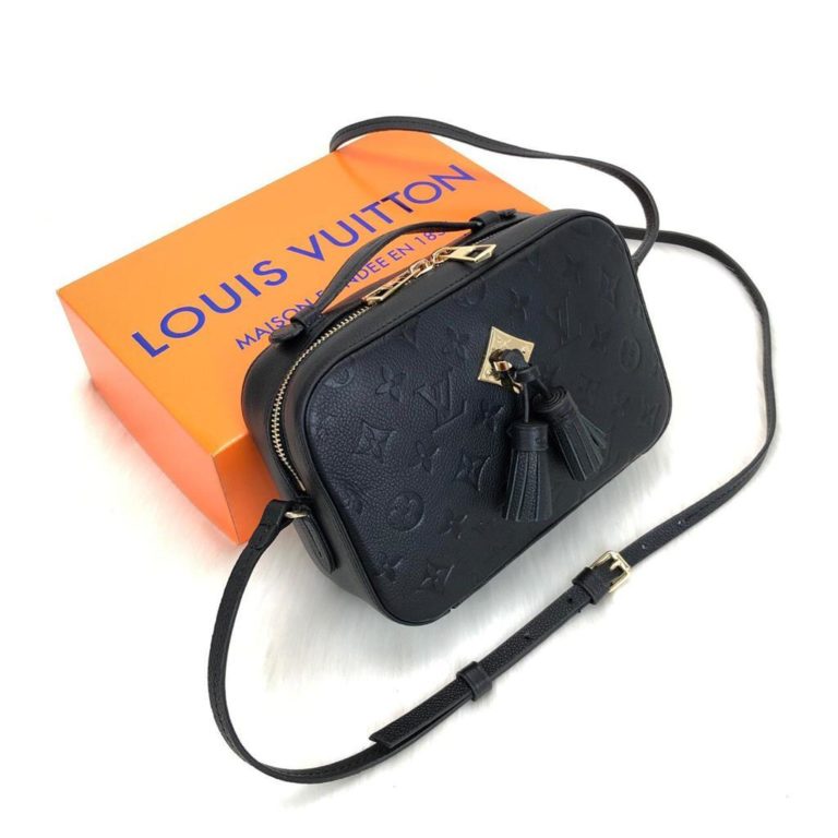 louis vuitton canta saintonge empriente siyah 22x16x8