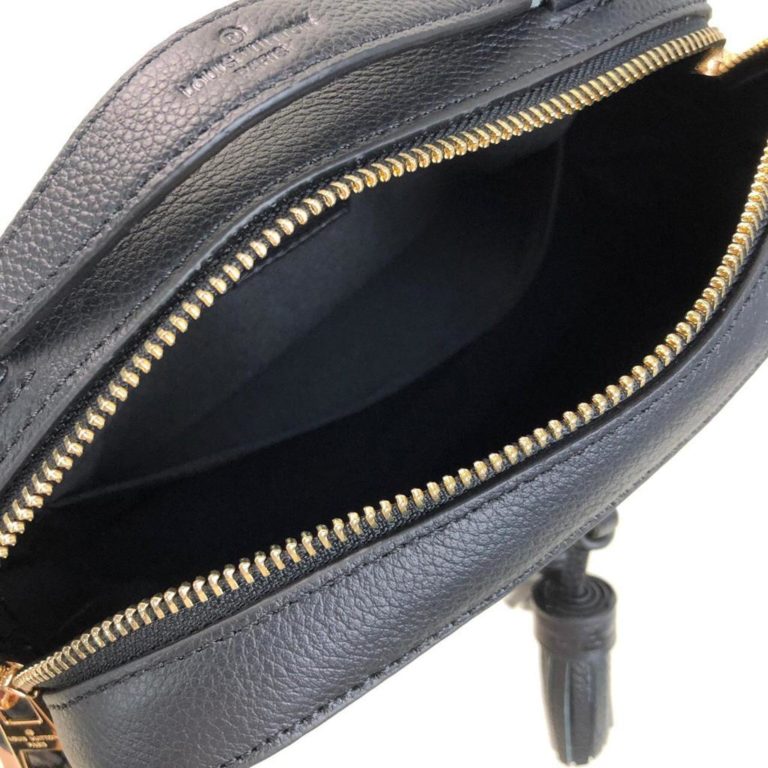 louis vuitton canta saintonge empriente siyah 22x16x8