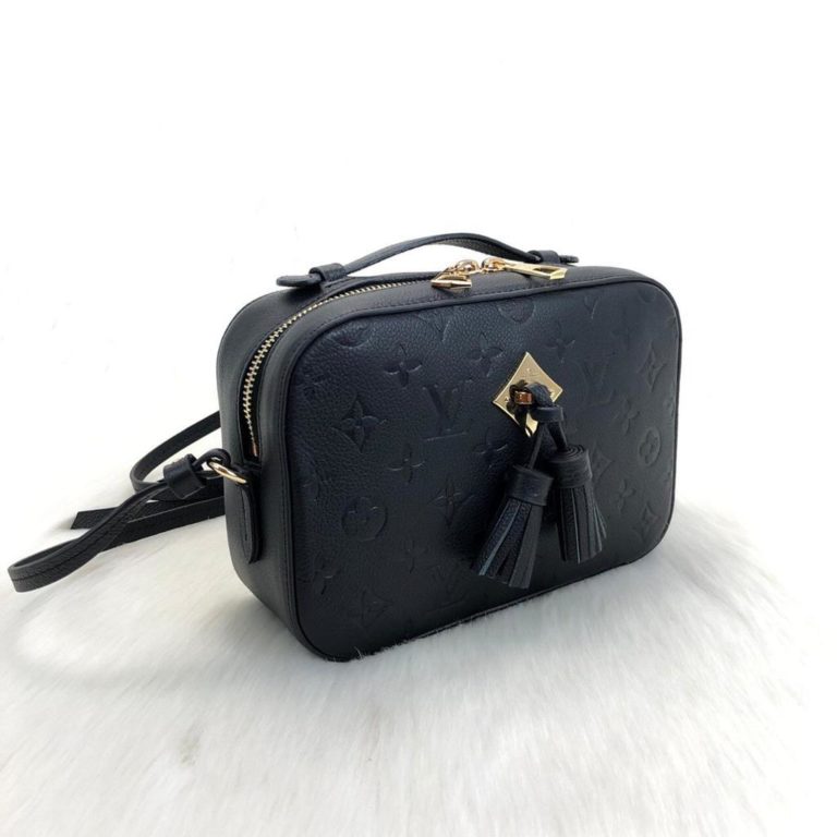 louis vuitton canta saintonge empriente siyah 22x16x8