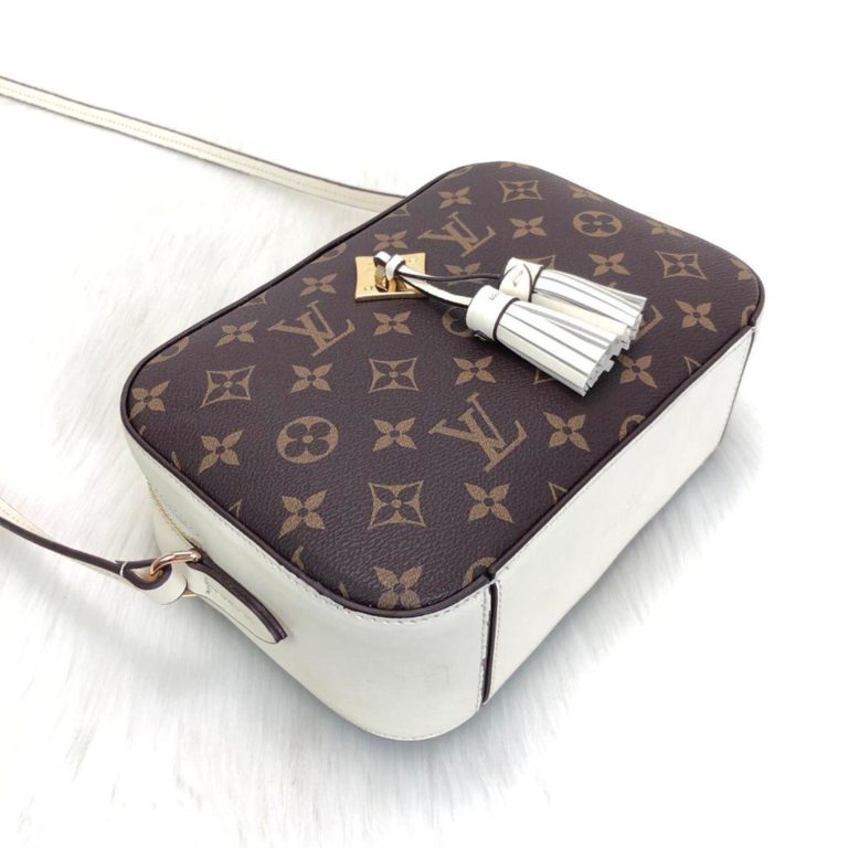 louis vuitton canta saintonge krem 22x15
