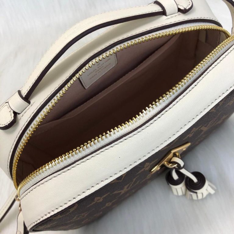 louis vuitton canta saintonge krem 22x15